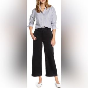 Everlane Wide Leg Crop Pants Black Size 2